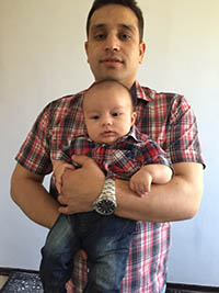 Portrait Khalid with his son